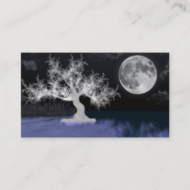 Vollmond-Pracht-Visitenkarten, 100 Satz Visitenkarte (Vorderseite)