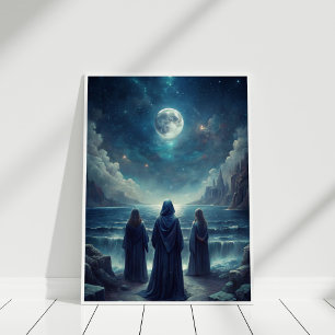 Vollmond Priestesses Tasse - Lunar Witchy Vibes Poster