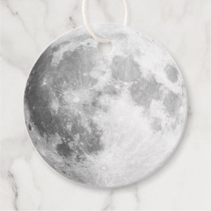 Vollmond-Round-Geschenketiketten Geschenkanhänger