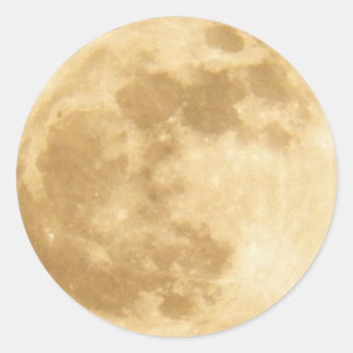 Vollmond Runder Aufkleber