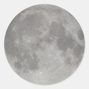 Vollmond Runder Aufkleber