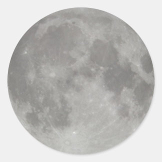 Vollmond Runder Aufkleber
