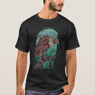 Vollmond Scavenger Bird Türkei Vulkansonnenlicht T-Shirt