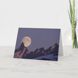 Vollmond steigt   Chugach - Gebirge Alaska Karte
