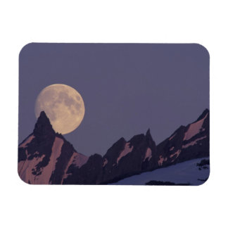 Vollmond steigt | Chugach Mountains Alaska Magnet