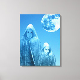 Vollmond steigt leinwanddruck