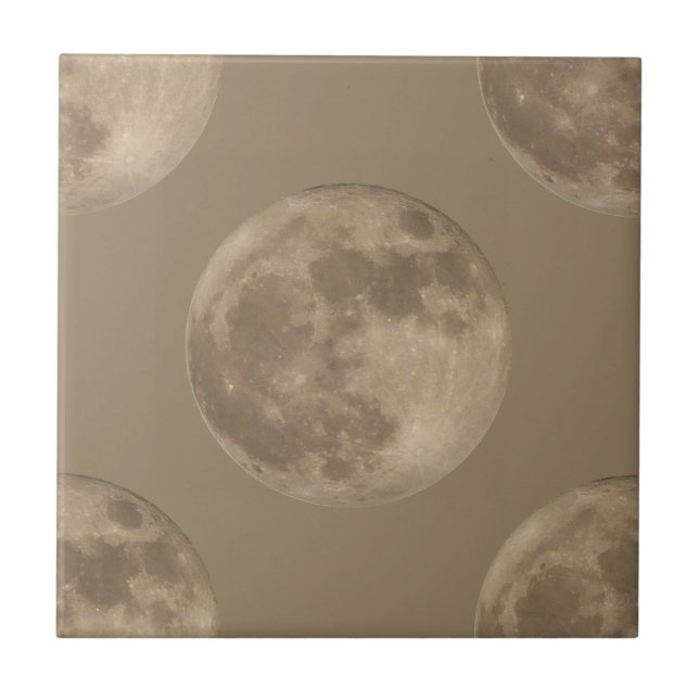 Vollmond Tiles Cool Moon Keramik Tiles Moon Deco Fliese (Vorderseite)