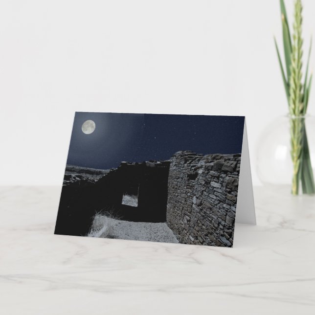 Vollmond über Chaco Karte (Vorderseite)