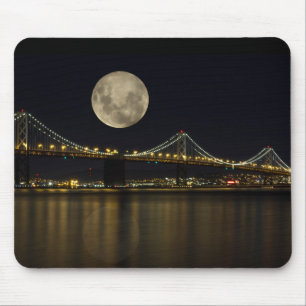 Vollmond über der Bucht Mousepad