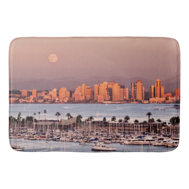 Vollmond über San Diego Badematte (Vorderseite)