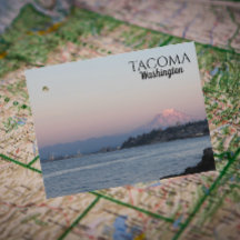 Vollmond über Tacoma, Washington Travel