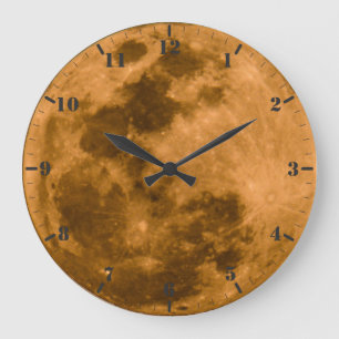 Vollmond-Uhr Große Wanduhr