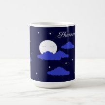 Vollmond um Mitternacht & Sterne: