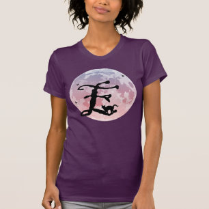 Vollmond und Cat E Initial Monogram T - Shirt