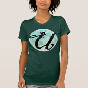 Vollmond- und Cat-U-T - Shirt