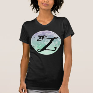 Vollmond und Cat Z Initial Monogram T - Shirt