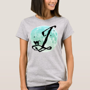 Vollmond und Kat J Initial Monogram T - Shirt