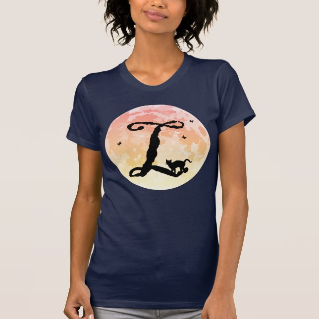 Vollmond- und Kat-L-T - Shirt (Vorderseite)