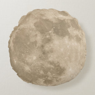 Vollmond- und Sonnenkollektor-Rundkissen Rundes Kissen