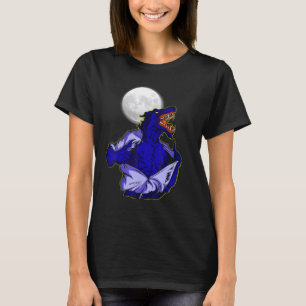 Vollmond verwandelt wilde Wolf-Angst Dschungelwelt T-Shirt