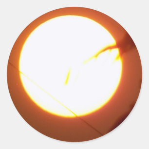 Vollmond verzaubern runder aufkleber