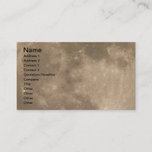 Vollmond-Visitenkarte Persönliche Gestaltung Ihrer Visitenkarte