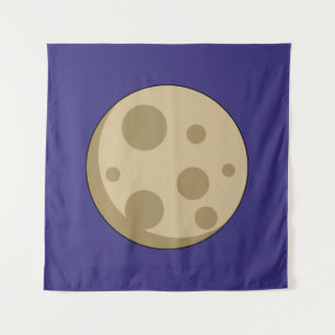 Vollmond Wandteppich