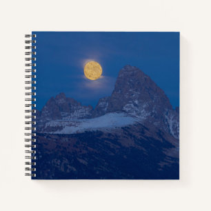 Vollmondaufgang   Grand Teton Driggs, Idaho Notizbuch