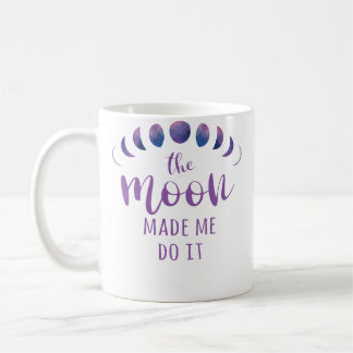 Vollmondfieber Hat Dich Verrückt Gib Dem Mond Die Kaffeetasse