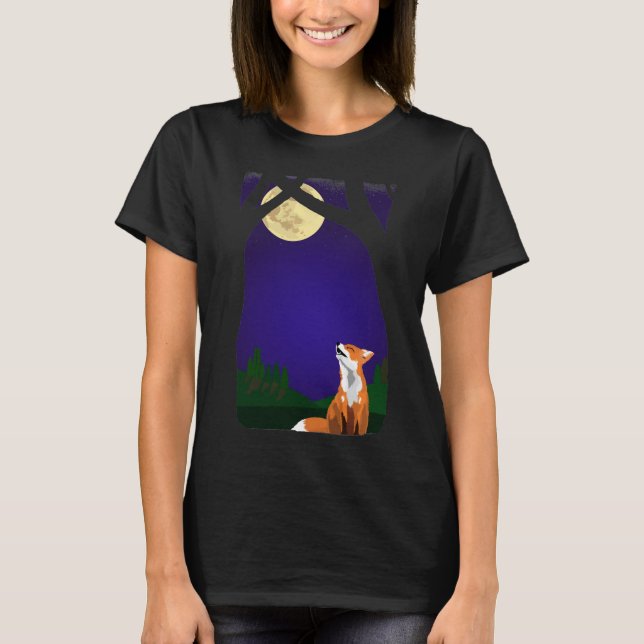 Vollmondfuchs T-Shirt (Vorderseite)