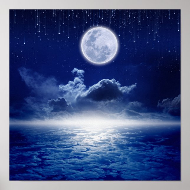 Vollmondnacht Poster (Vorne)