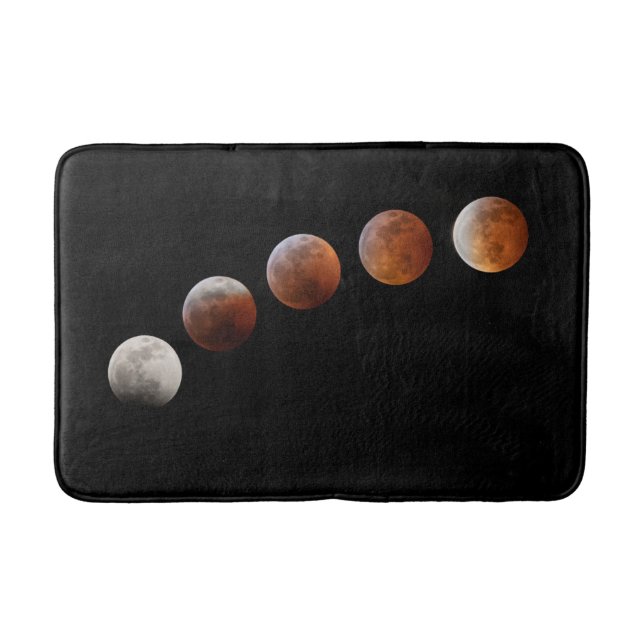 Vollmondphasen Lunar-Eclipse | Colorado Badematte (Vorderseite)