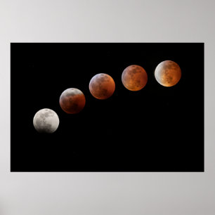 Vollmondphasen Lunar-Eclipse Colorado Poster