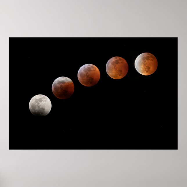 Vollmondphasen Lunar-Eclipse | Colorado Poster (Vorne)