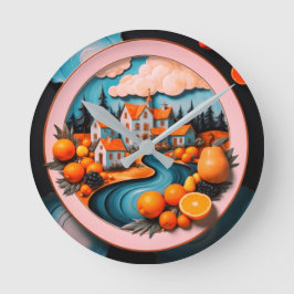 Vollplatte Runde Wanduhr