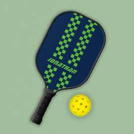 Vollständig angepasste Farben Doppelkarierte Strei Pickleball Schläger