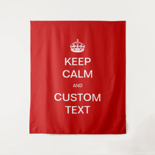 Vollständig anpassbar Keep Calm und passe mich an Wandteppich