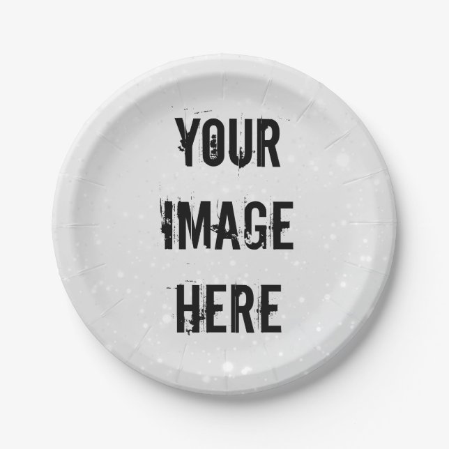 Vollständig anpassbare Papierplatte Pappteller (Vorderseite)