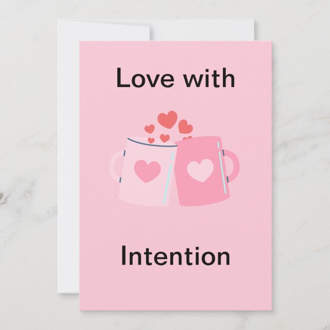 Vollständig anpassbare Valentinstag-Karte Feiertagskarte (Vorderseite)