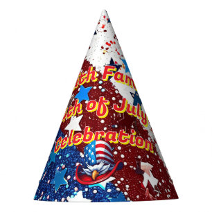 Vollständig anpassbarer 4. Juli Party Hat Partyhütchen