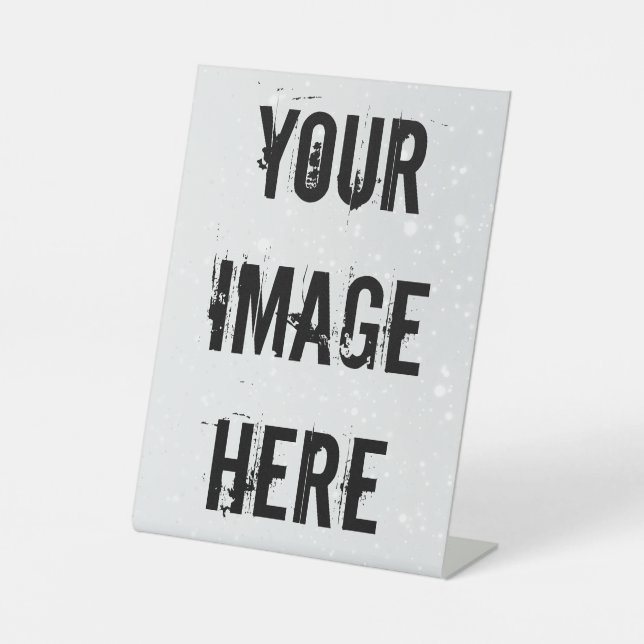 Vollständig anpassbares Pedestal-Zeichen Sockelschild (Vorderseite)