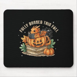 Vollständig ausgebucht Buchwürmer Drache Herbst Au Mousepad