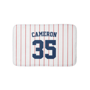 Vollständig bearbeitbare Farben Baseball Jersey S Badematte