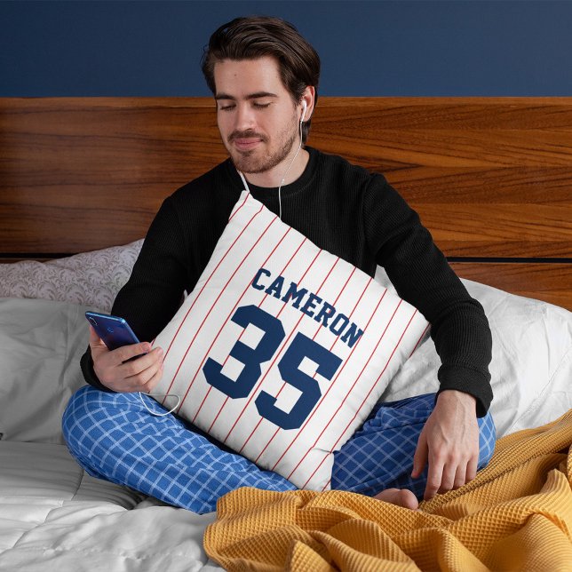 Vollständig bearbeitbare Farben Baseball Jersey St Kissen (Von Creator hochgeladen)
