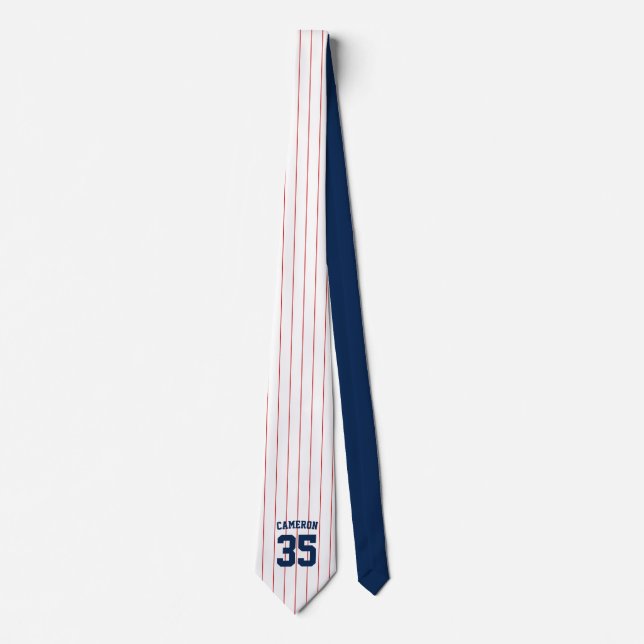 Vollständig bearbeitbare Farben Baseball Jersey St Krawatte (Vorderseite)