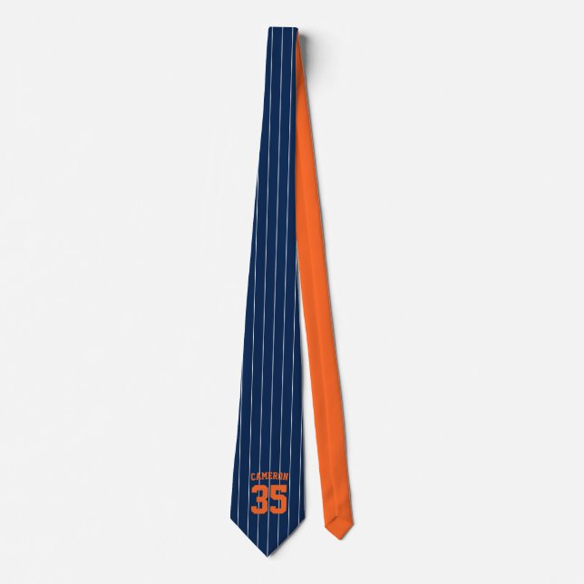 Vollständig bearbeitbare Farben Baseball Jersey St Krawatte (Vorderseite)