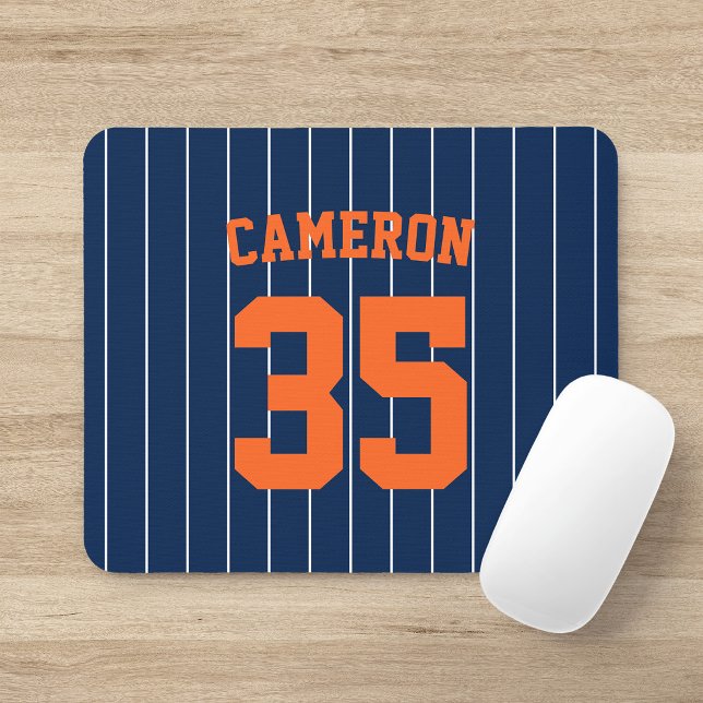 Vollständig bearbeitbare Farben Baseball Jersey St Mousepad (Von Creator hochgeladen)