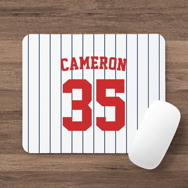 Vollständig bearbeitbare Farben Baseball Jersey St Mousepad (Von Creator hochgeladen)