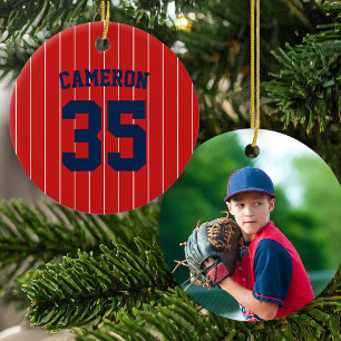 Vollständig bearbeitbare Farben Baseball-Trikot-St Keramik Ornament