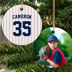 Vollständig bearbeitbare Farben Baseball-Trikot-St Keramik Ornament